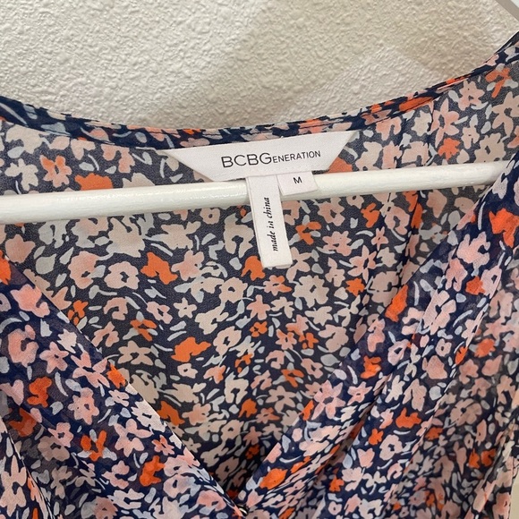 BCBGeneration Floral Sleeveless Mini Dress Size Medium - Picture 3 of 8